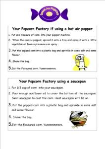 Home Popping Instructions