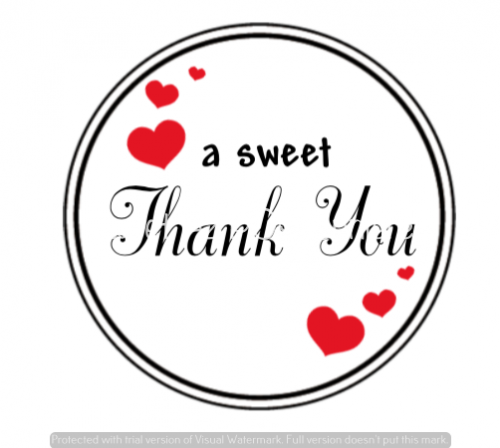 Sweet Thank-You Labels